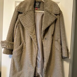 Vince Camuto Taupe Teddy Jacket